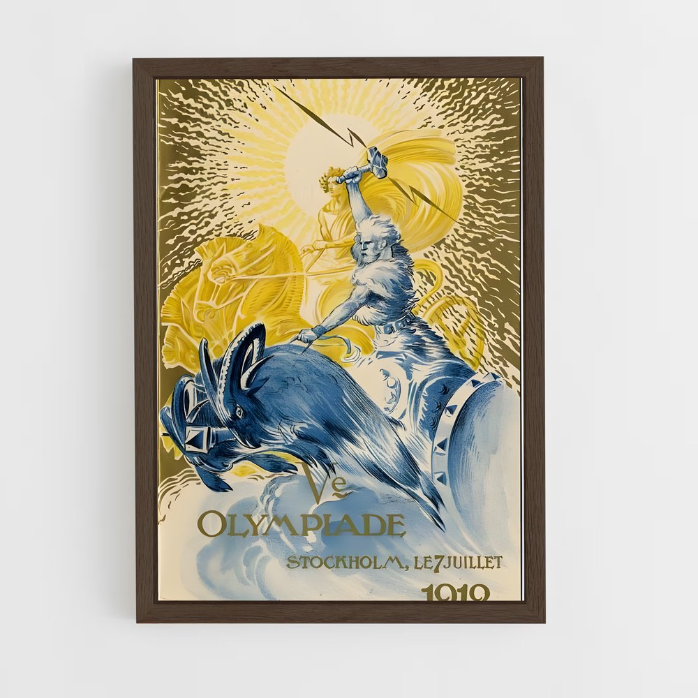 Poster L'Opéra de Stockholm – affiche Jeux Olympiques (vue 5)